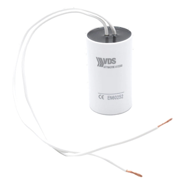 Condensatore 12,5 UF mf microfarad per motori elettrici con cavi isolati 150mm