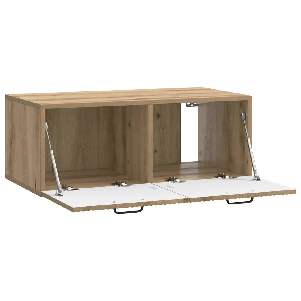 Mobile TV da Muro | Armadietto TV | Mobile Porta TV Rovere Artigianale 78,5 x 41 x 30 cm