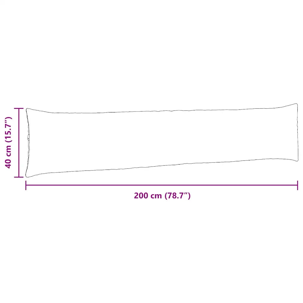 Cuscini da Divano 2 pcs Rosa 200 x 40 cm Tessuto 42013883