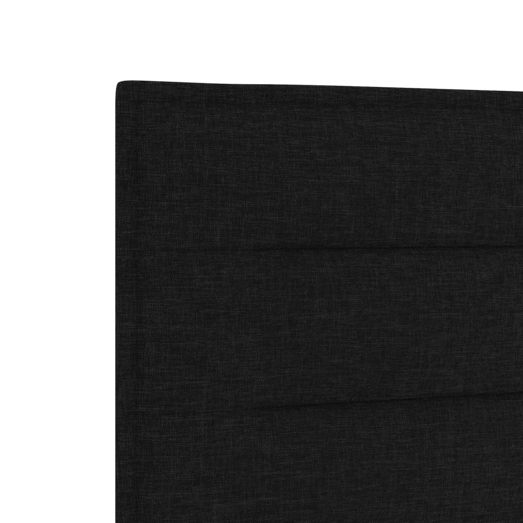 Letto box spring con materasso Nero 100 x 200 cm Tessuto 3451138