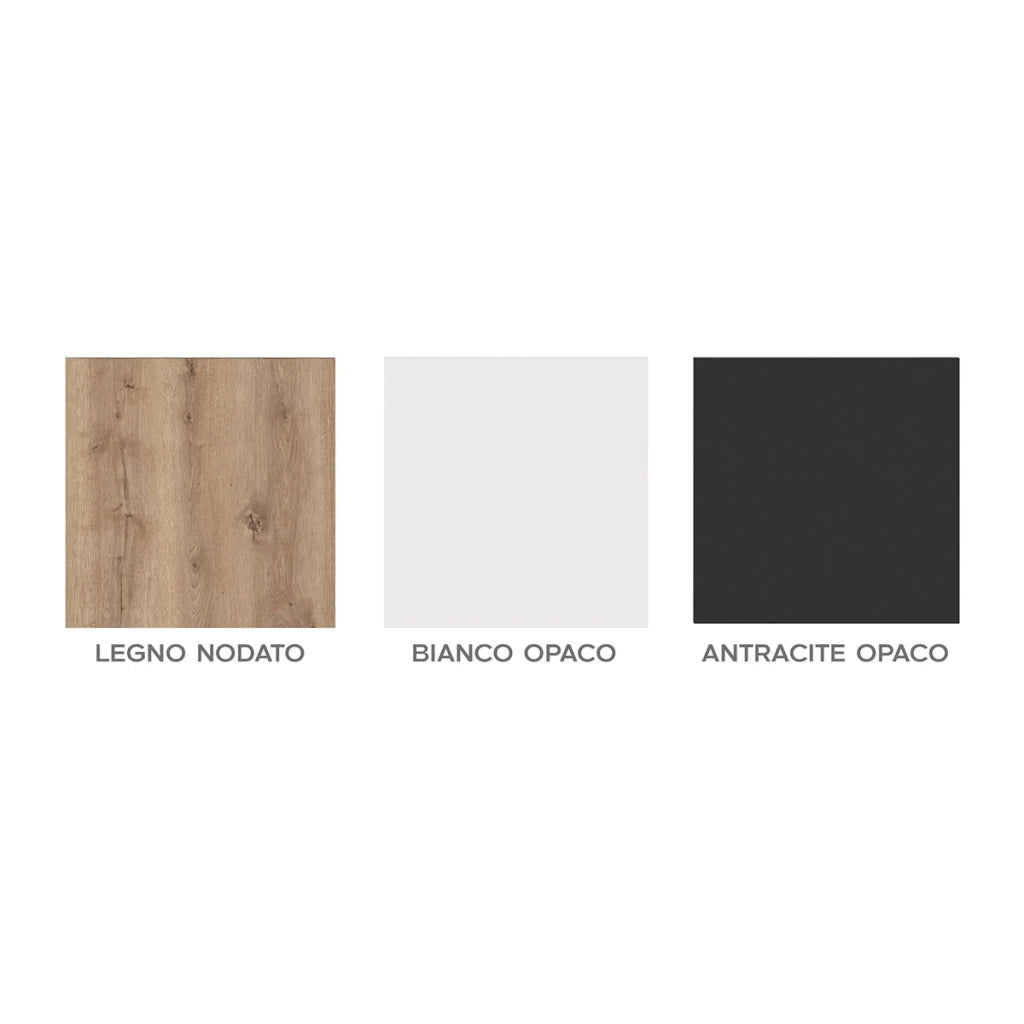 Base 2 cassetti sospesa City DH Legno Nodato 90 cm