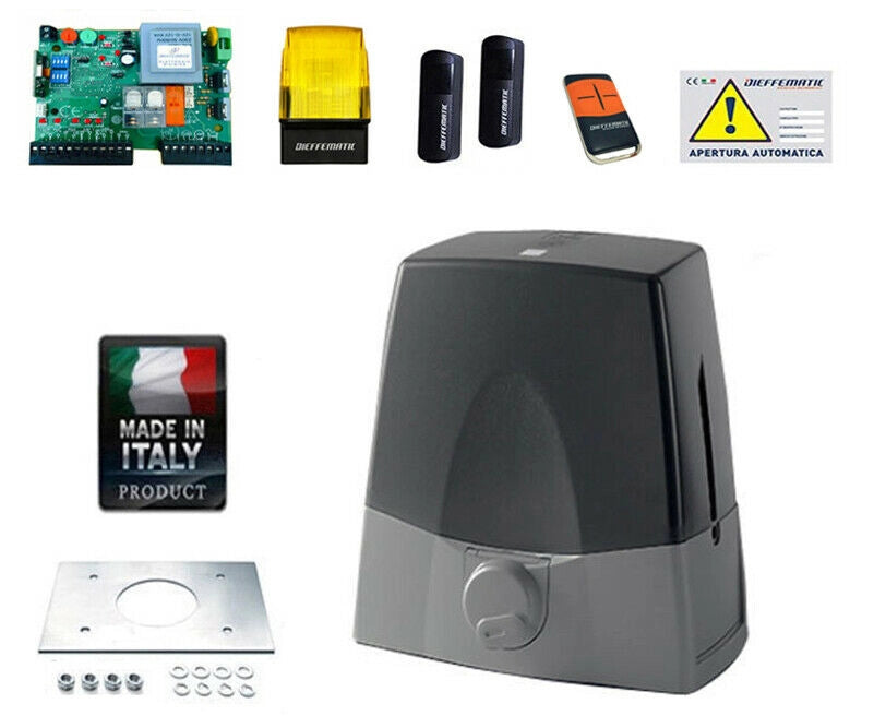 KIT CANCELLO SCORREVOLE AUTOMATICO 1000 KG APRICANCELLO AUTOMATICO AUTOMATISMO