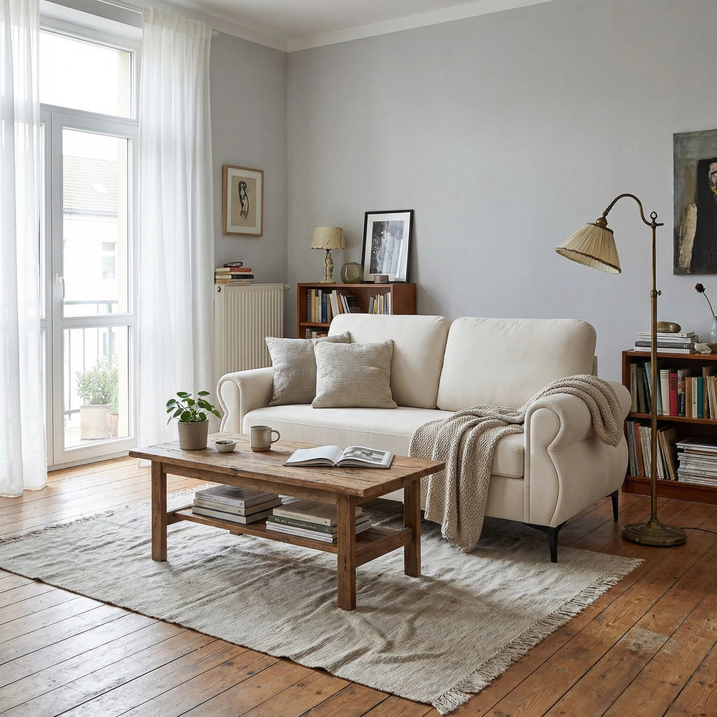 Divano 3 Posti con Molle ¨C MINIMAL ¨C Tessuto, Seduta Ergonomica