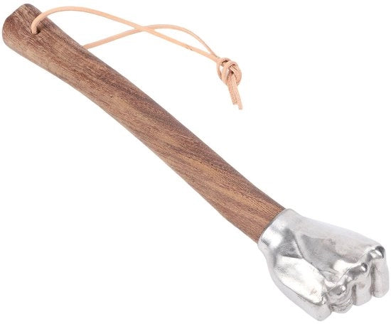 Attrezio di giardinaggio multifunzionale con manico in legno - testa in acciaio inossidabile - grip antiscivolo - peso leggero - uso costruzione/houshold - versatile - mazzetta