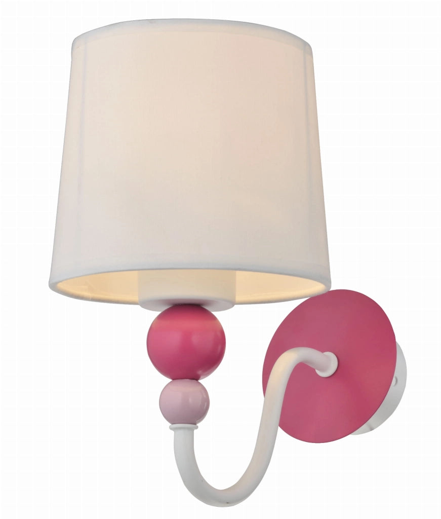 Applique Candellux BEBE 21-39163 rosa E27 22cm tessuto