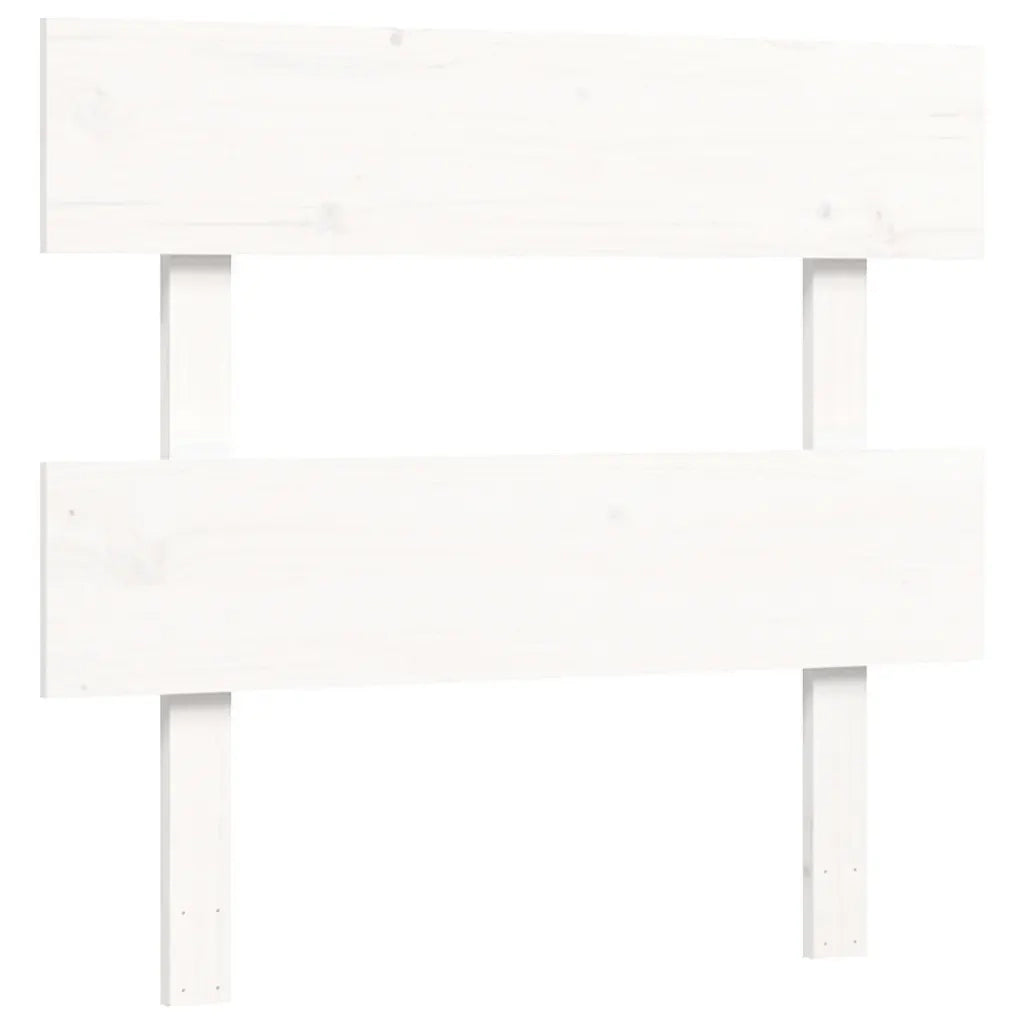 Giroletto senza Materasso-Struttura Letto Bianco 90x200 cm Legno Massello Pino 611859