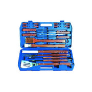 Posate Barbecue pz.18 Manico Legno Val Lapillo 00649
