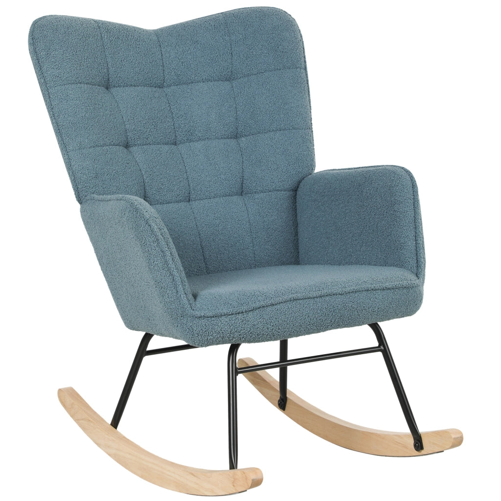Poltrona a Dondolo ¨C Zephmum ¨C Blu Chiaro