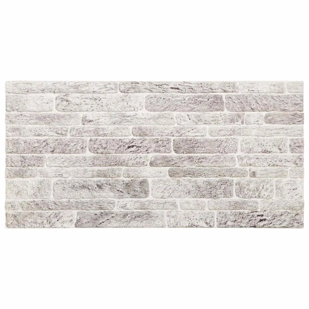 Pannelli da parete 10 pcs Grigio chiaro e bianco 100 x 50 cm 42046106