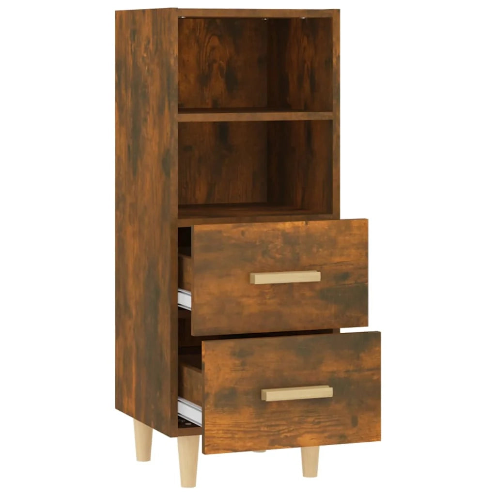 Buffet credenza cassettiera armadio mobile contenitore organizer per cucina soggiorno salotto 34,5 x 34 x 90 cm legno ingegnerizzato marrone 02_0030919