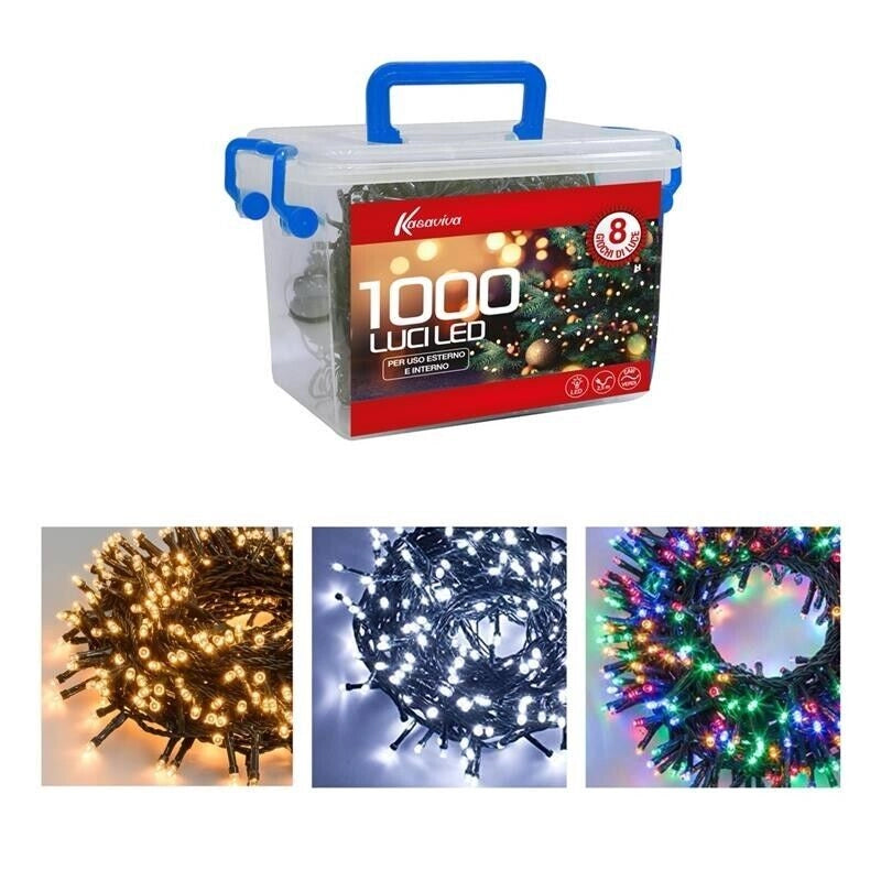 FILO LED 1000 MULTICOLOR INTERNO ED ESTERNO IN BOX 49 M