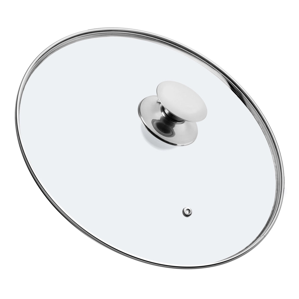 Coperchio in vetro KADAX da 26 cm, universale, resistente al calore, per pentole e padelle.