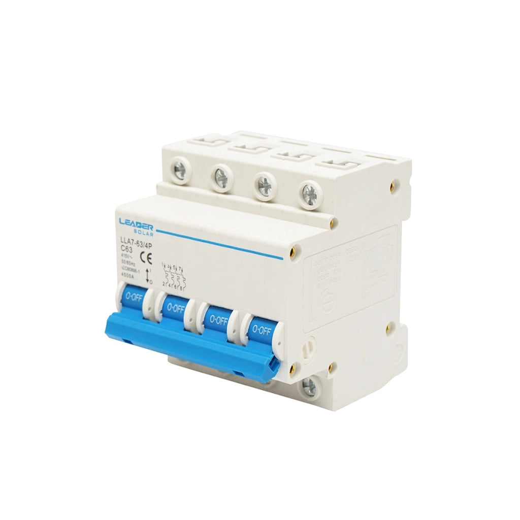 Interruttore automatico tipo 4P-63A-415VAC Leader