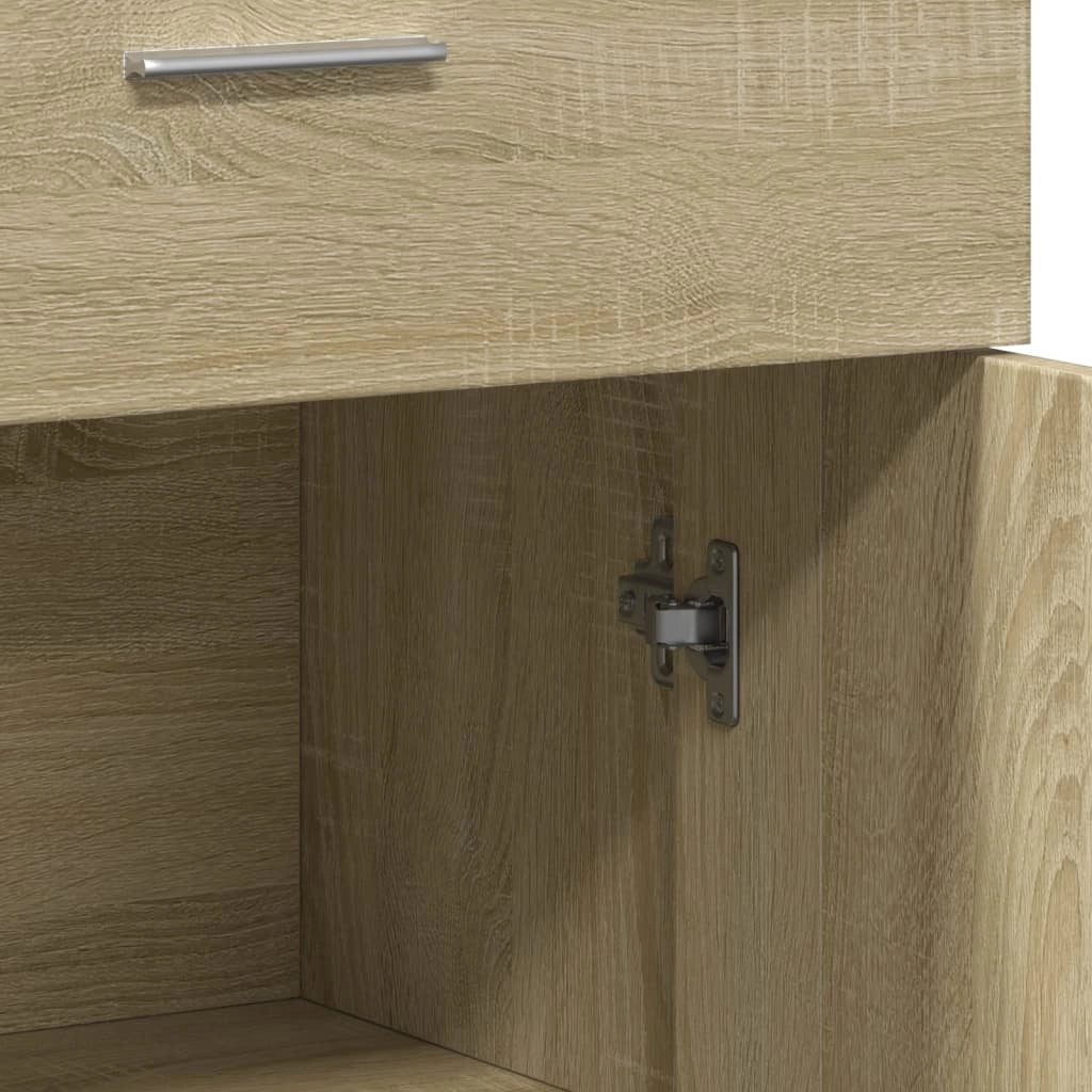 Buffet credenza cassettiera armadio mobile contenitore organizer per cucina soggiorno salotti set da 2 Sonoma 60 x 30 x 84 cm legno ingegnerizzato marrone 02_0036813