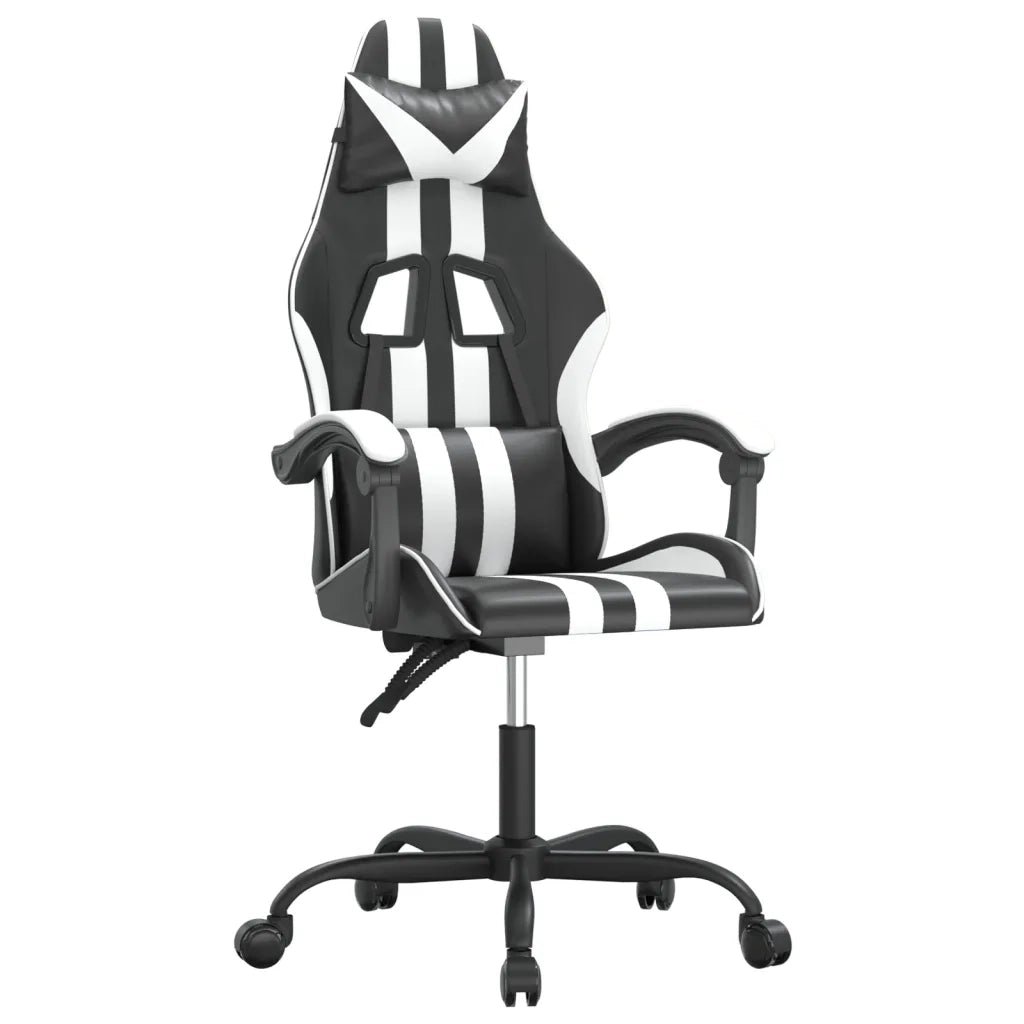 Sedia da Gaming Nero e Bianco in Similpelle 3143823