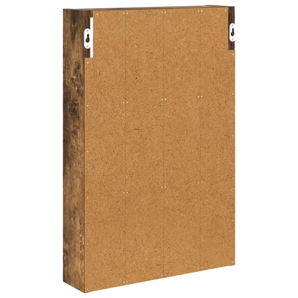 Armadio da Bagno | Mobile da Bagno a muro Quercia Affumicata 40 x 10 x 60,5 cm
