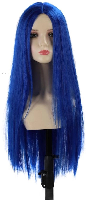 Pruika Hittebestendig - Lunga Pruika Rettilinea - Capelli Sintetici - Reti di Capelli Incorporate - Cosplay/Feste di Natale - Facile da Indossare - Fili di Capelli