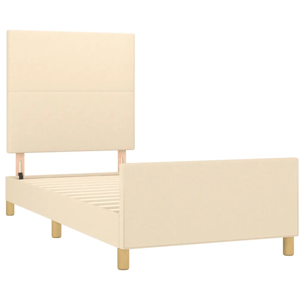 Giroletto senza Materasso Crema 90x200 cm in Tessuto 3124868