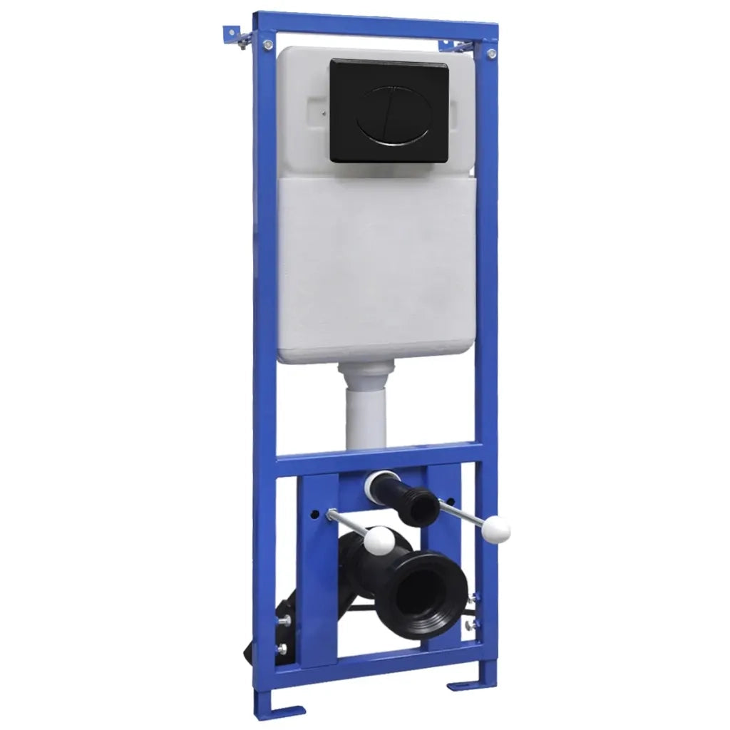 WC a Muro con Sciacquone Nascosto in Ceramica Nera 3054477