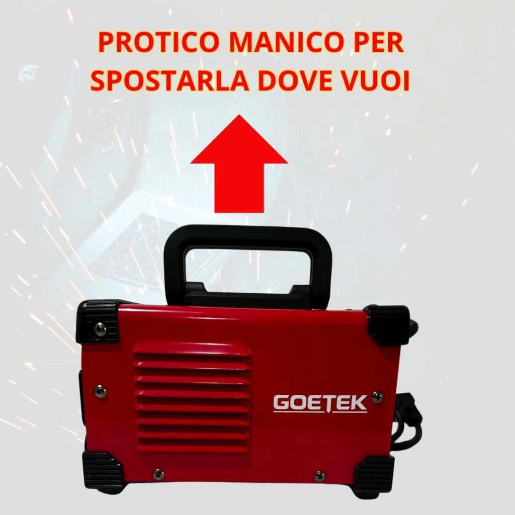 Mini Saldatrice Inverter MMA 400A Ultra Compatta | IGBT DC, VRD, Display LED
