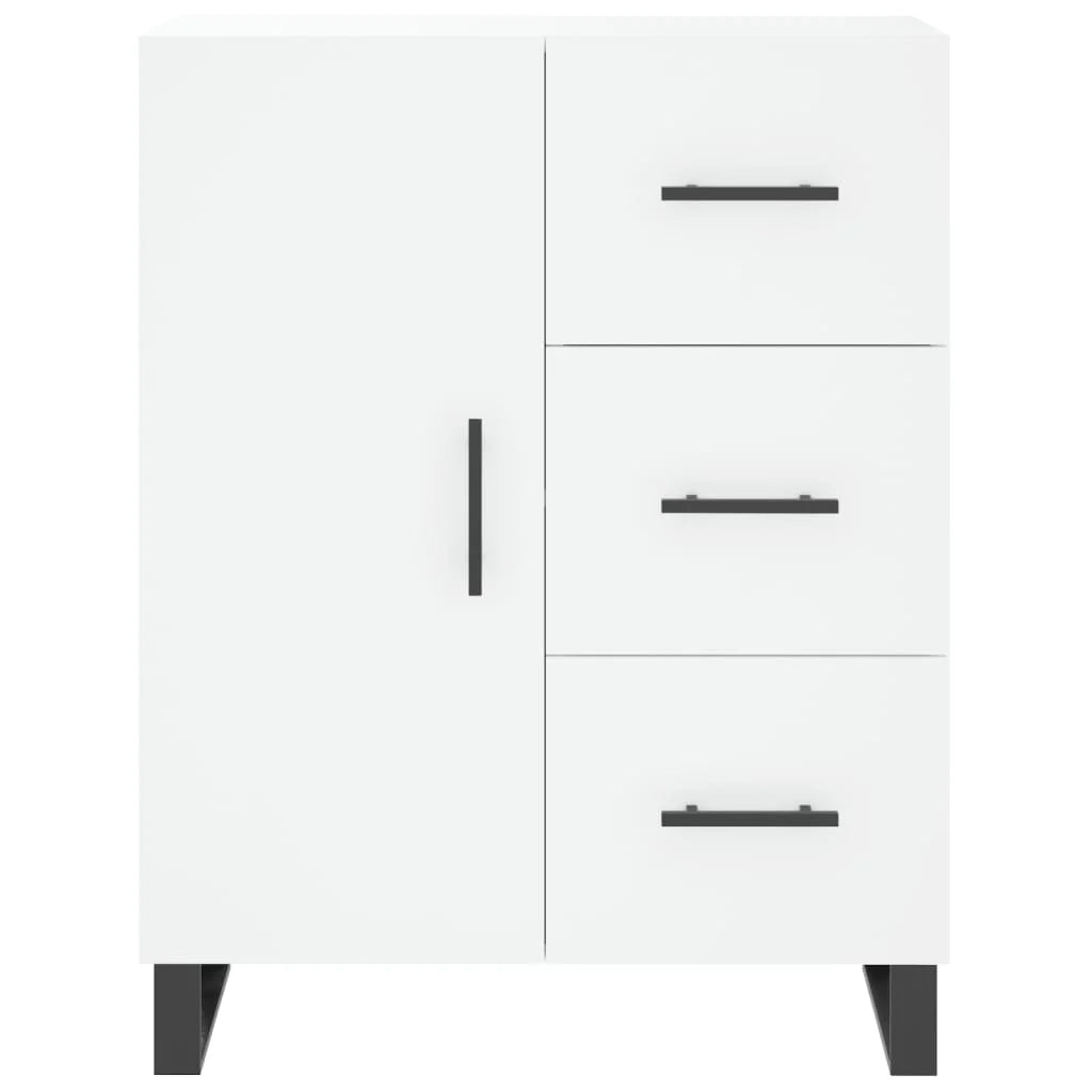 Buffet credenza cassettiera armadio mobile contenitore organizer cucina soggiorno salotto alto 69,5 x 34 x 180 cm legno ingegnerizzato bianco 02_0032550