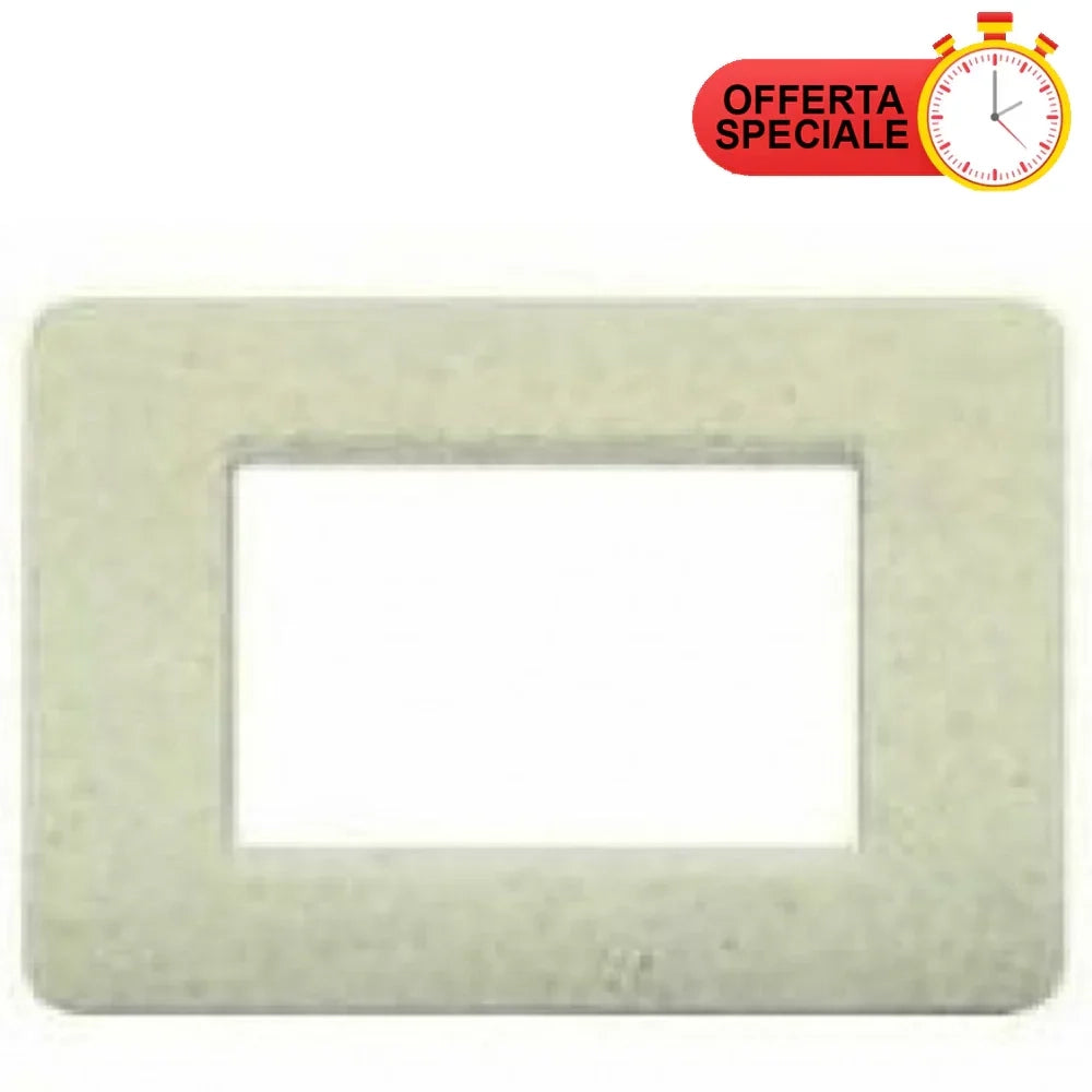 BTicino Matix Placca 3 Posti Acquamarina AM4803SQ