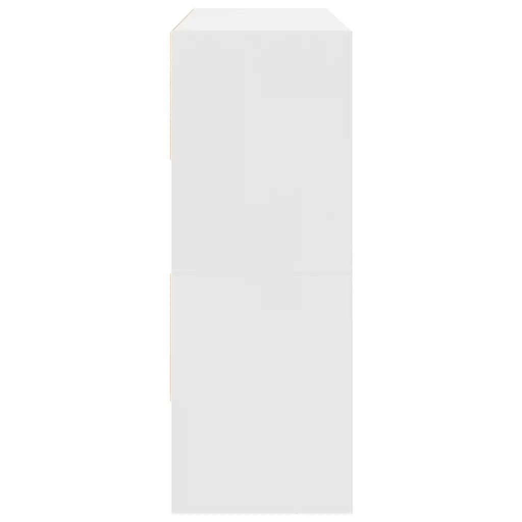 Scarpiere 2 pz Impilabili Bianche 89,5x30x40 cm 858840