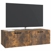 Mobile TV da Muro | Armadietto TV | Mobile Porta TV Rovere Fumo 98 x 41 x 30 cm