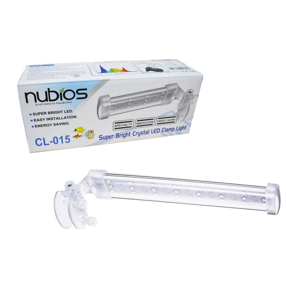 Trade Shop - Lampada Plafoniera Led Per Acquario Luce 4w Bordo Vasca Vetro Piante Pesci -