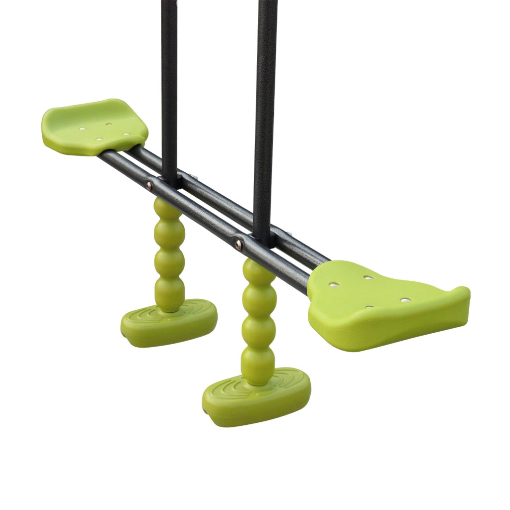 Altalene da giardino con scivolo, 6 posti, verde