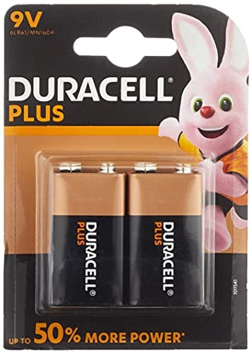 SET 2 CONFEZIONI DURACELL SIMPLY BATTERIA PLUS DA 9 VOLT 1 PEZZO