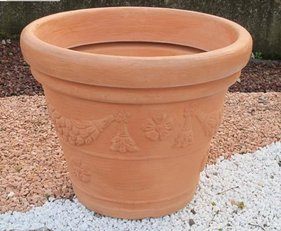Vaso Tondo Festonato in Resina Tropea Cnfa 50 Vasar By Telcom