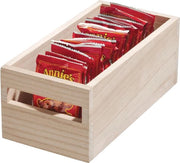 Scatola di conservazione in legno ecosostenibile per cucina e bagno - 25,4 x 12,7 x 10,2 cm