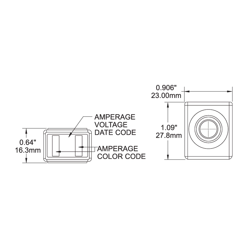 FUSIBILE TERMINALE 30A 125AMP