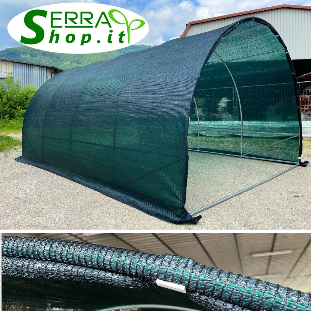 Serra Tunnel Easy SOL 3,5x5m con rete ombreggiante