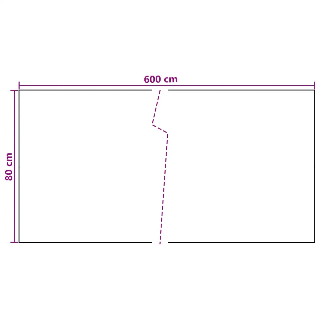 Schermo da balcone | Paravento da Balcone Grigio Scuro 600 x 80 cm polyrattan