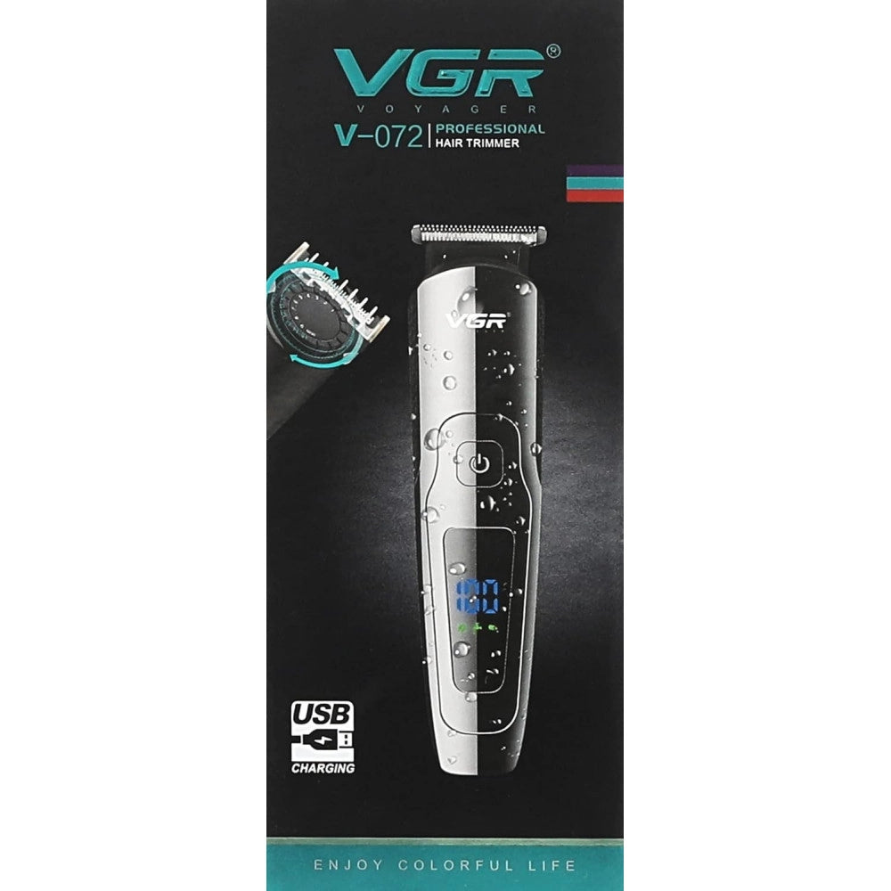 Tagliacapelli Professionale Impermeabile Ricaricabile Usb Trimmer Barba Vgr V072