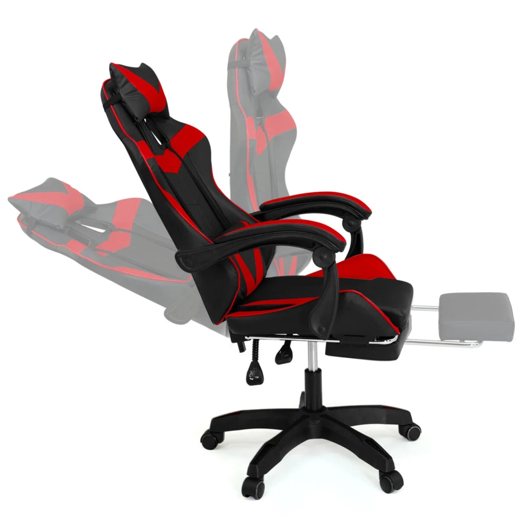 IDMarket - Sedia gaming, sedia ufficio nero e rosso ALEX