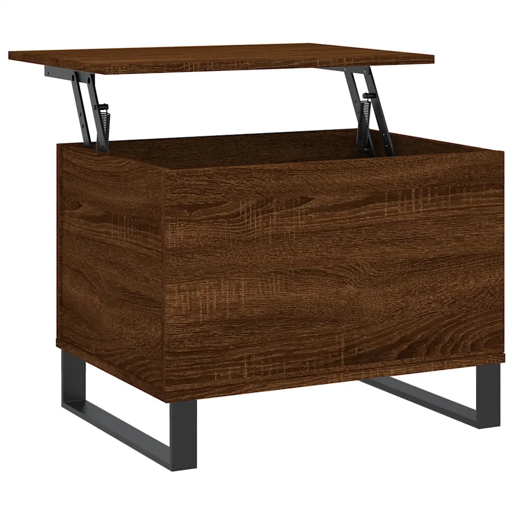 Tavolino salotto | Tavolino da caff¨¨ | Tavolino da Soggiorno Rovere Marrone 60x44,5x45 cm Legno Multistrato