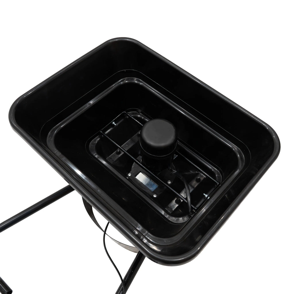 Spandiconcime ATV Quad 12V 43,5L Traino con Deflettore e Copertura