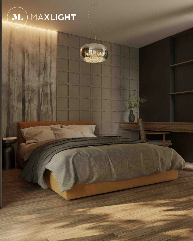 Lampada a sospensione Moonlight Ø50 cromata 6xG9 Maxlight