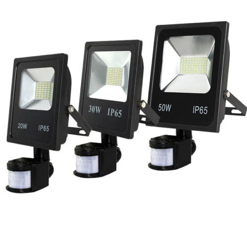 Faro LED 30W Faretto Slim Con Sensore Movimento Pir Crepuscolare ip65/ip66 - ZENCOCCO