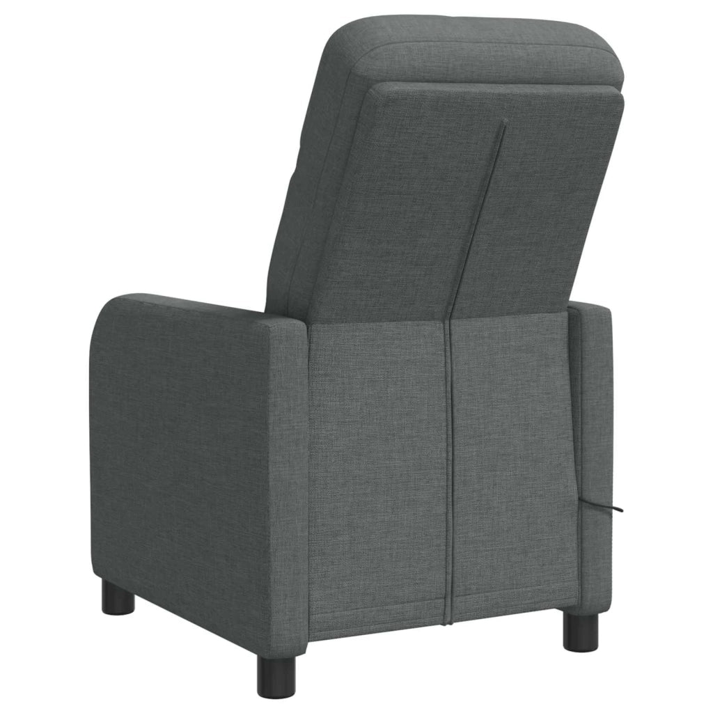 Poltrona Massaggiante Grigio Scuro Tessuto 42034940