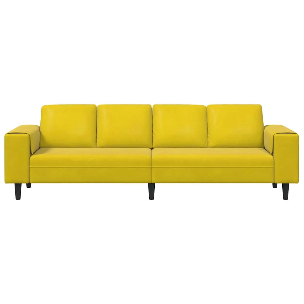Divano per Soggiorno Giallo 250 x 77 x 76 cm 3335097