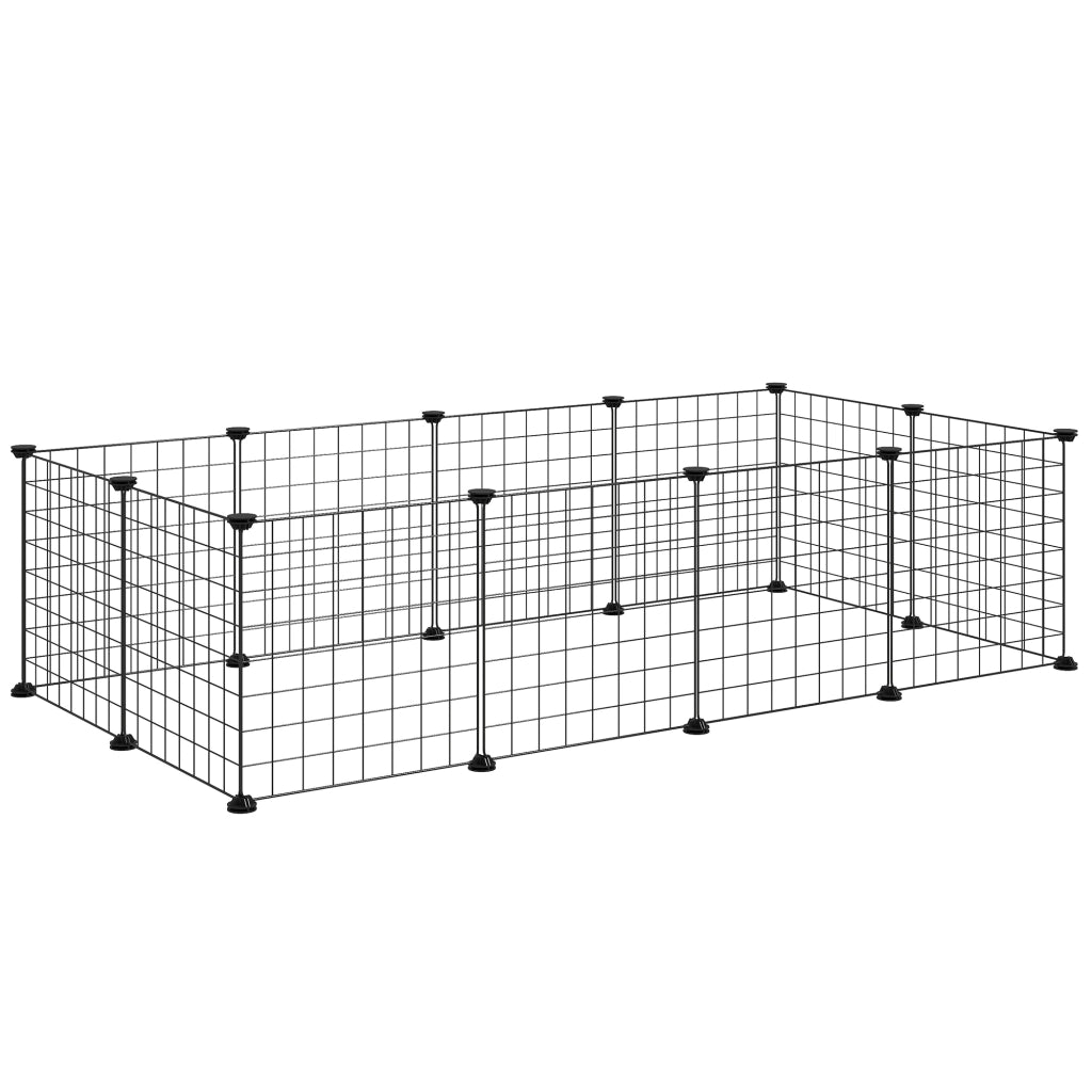 Recinto per Piccoli Animali ¨C zephmum ¨C Nero 106x73x36 cm
