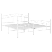 Giroletto-Struttura Letto Bianco in Metallo 140x200 cm 227051