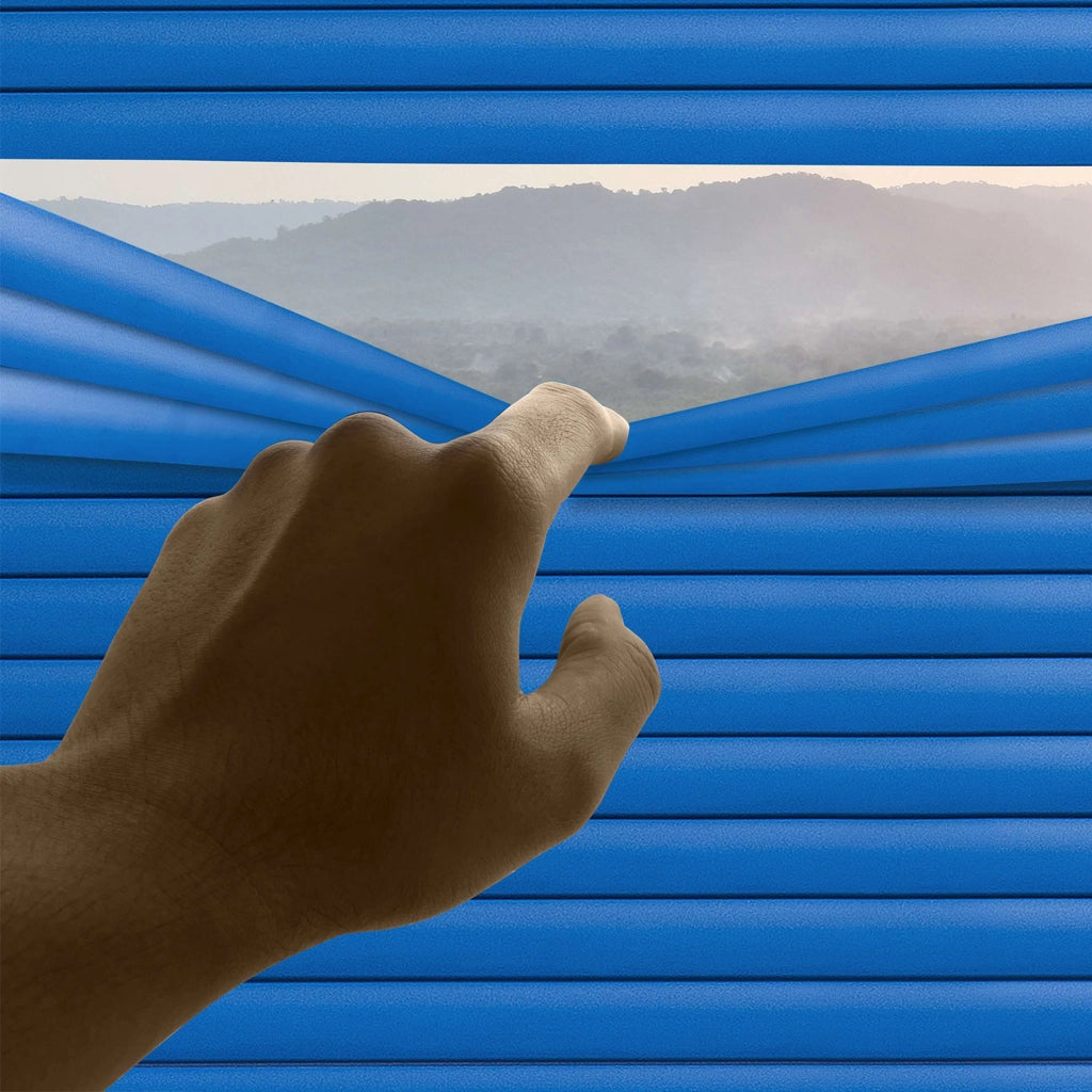 Tende Veneziane in Alluminio con Corda Blu 120x160