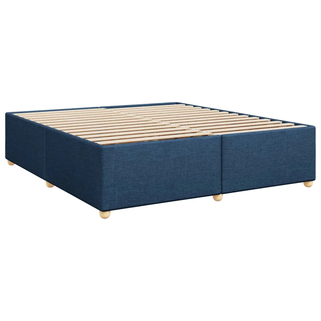 Letto box spring con materasso Blu 180 x 200 cm Tessuto 3452491