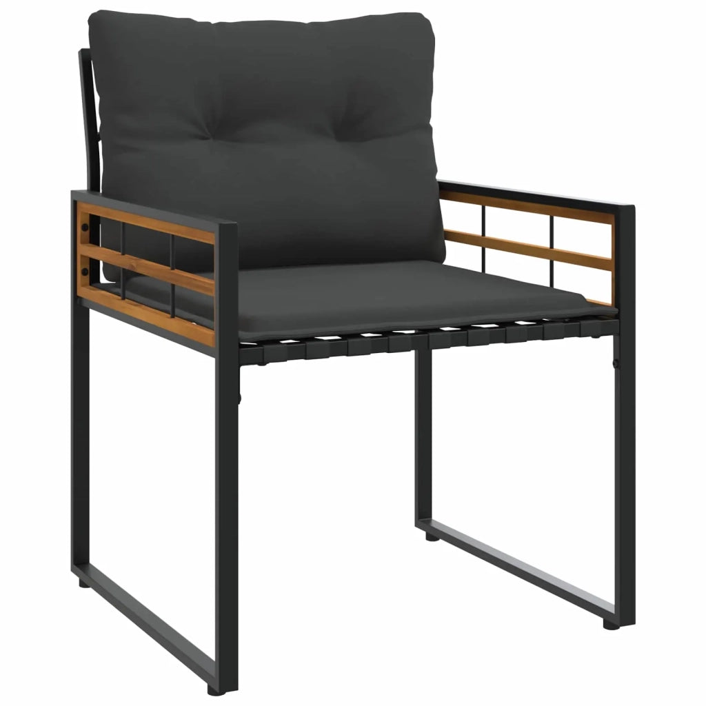 Set di Mobili da Esterno con cuscino 3 pcs Grigio tenue