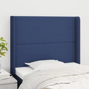 Testiera ad Orecchio Blu 103x16x118/128 cm in Tessuto 3119436